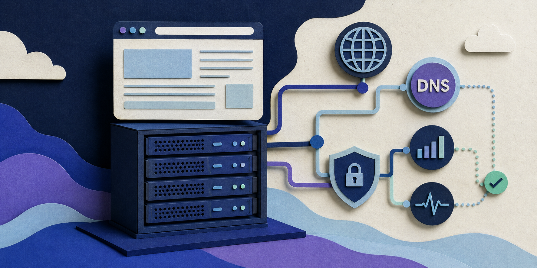 Ambiente de hospedagem com DNS, segurança e monitoramento