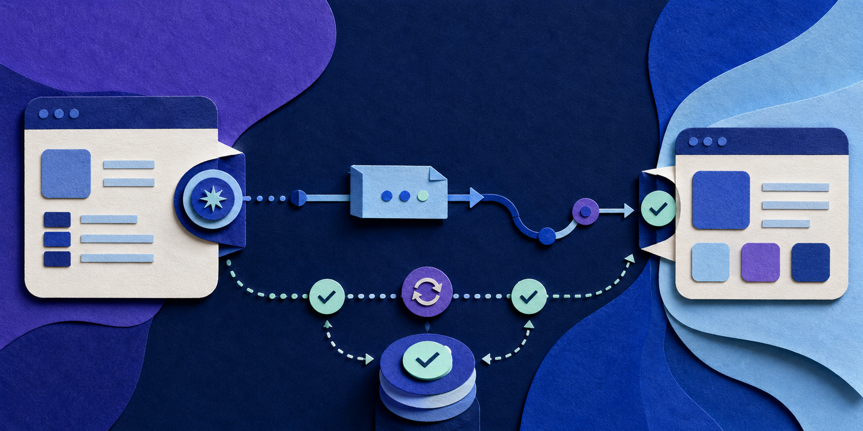 Evento de webhook sincronizando dados entre duas aplicações